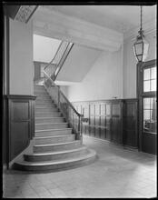 55 Hanson Place. Y.M.C.A. Central Branch. Detail of main staircase in lobby.