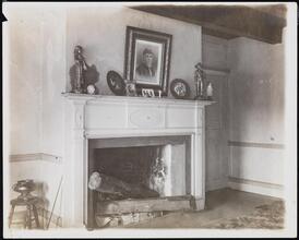 [Fireplace in the Bergen homestead.]