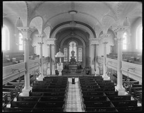 Fulton Street and Broadway. St. Paul's Chapel, interior.