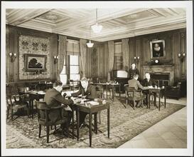 1 West 54th Street. University Club. Interior, backgammon room