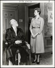 ["The Man Who Came to Dinner" theater still.]