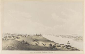 View of New York from the North, 1679.