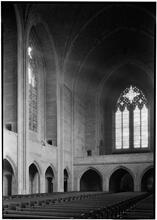 Church of the Heavenly Rest. Sunlight effect from left of reading desk.