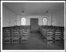 535 West 123rd Street. Jewish Theological Seminary, synagogue interior.