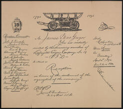 [Reception in honor of the centennial of the organization of Lafayette Engine Company No. 19.]