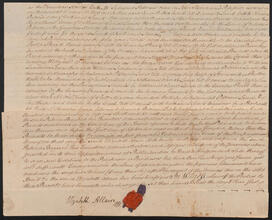 Mortgage between Elizabeth Allaire and Rebecca Bayard, September 1, 1787