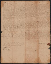 Deed between Samuel Palmer and Nehemiah Palmer, 1710