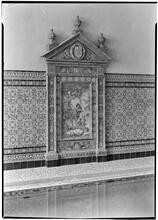 West side Y.M.C.A. Tile panel, boy's pool.