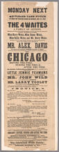 Monday, November 3, 1873, "Chicago Before the Fire, During the Fire and After the Fire"