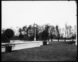 Terrace on the grounds of the Clarence H. Mackay estate.