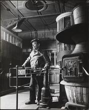 [Turnstile in elevated railroad station.]
