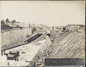 38th St. Extension. General View From North Bank, Between 7th and 8th Aves.