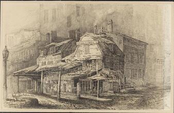 Old Jersey Ferry House, Corner of Greenwich and Cedar Streets