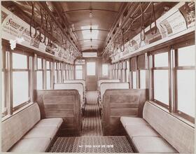 [Interior of train car.]