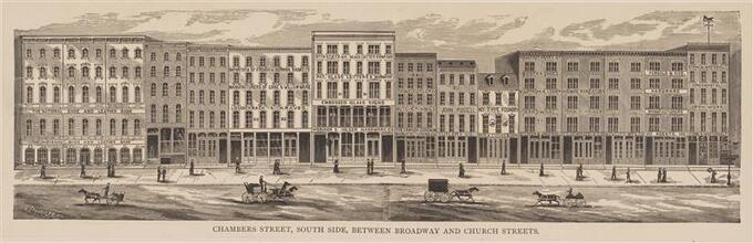 Chambers Street, South Side, Between Broadway and Church Streets