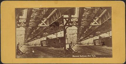 Elevated Railroad, New York.