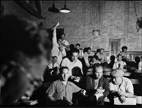 Penn R.R Park: Bidding at a Fruit Auction.