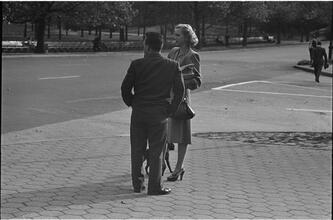 Men Are Such Wolves [Man talking to a woman in the park.]