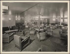 S.S. "Nieuw Amsterdam", 5th Street, Hoboken, N.J., Third Class, Lounge.
