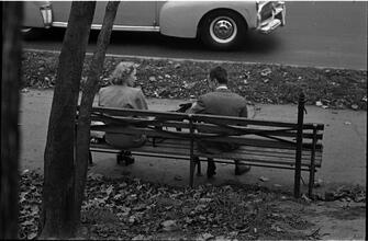 Men Are Such Wolves [Man talking to a woman in the park.]
