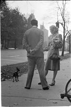 Men Are Such Wolves [Man talking to a woman in the park.]