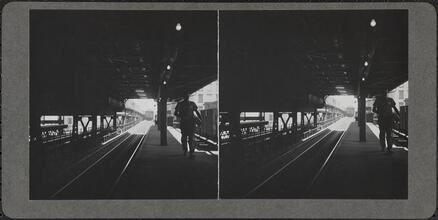 Elevated train station.