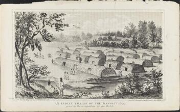 An Indian Village of the Manhattans
