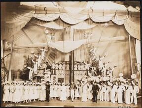 ["H.M.S. Pinafore" theater still.]
