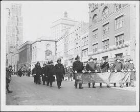 [Firemen in parade.]