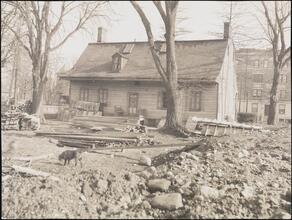 [Rear of house on Flatbush Avenue.]