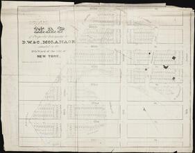 Map of the Property belonging to D. W. & C. Molanaor, situated in the 12th Ward of the City of New York.