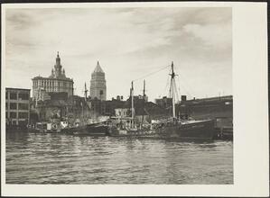 [Ships at a pier.]