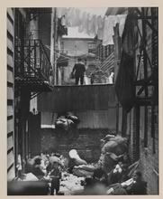 Baxter Street Alley, directly in the rear of Bandits' Roost.