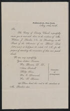 [Meeting at the residence of William J. Bunker, 39 Broadway, for the purpose of attending the consecration of Trinity Church.]