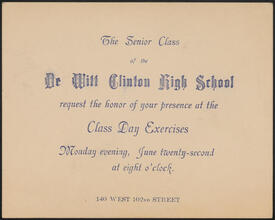 De Witt Clinton High School Class Day Exercises