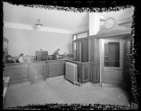 3rd Avenue and 116th Street. Mechanics and Metal National Bank, interior view.