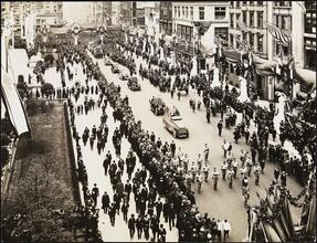 [Parade down 5th Avenue.]