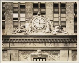[New York Central Building, clock face.]