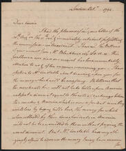 Letter from Peter Augustus Jay to Peter Jay Munro, October, 1794