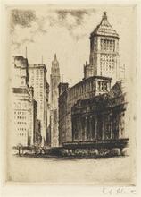 [Broadway, north from Battery Park]
