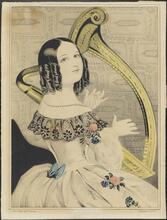 [Unidentified woman playing the harp]