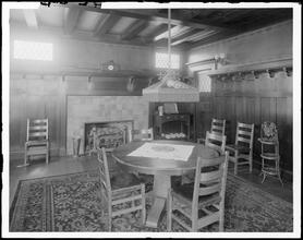 George G. Benjamin house, dining room, mantel.