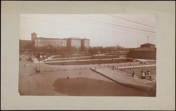[Battery Park, looking south east from Battery Place.]