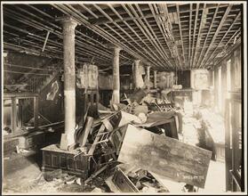 54 West 36th Street. Style Maid Hat Company. Interior, fire damage