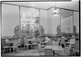 Broadmoor Restaurant. Detail of Tea Room.