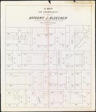A Map of Property to be Sold at Auction by Anthony J. Bleecker
