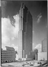 Rockefeller Center. RCA Building from old Union Club.