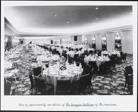 View of approximately two-thirds of The Georgian Ballroom of The Americana.