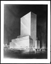Lexington Avenue and 42nd Street, 3rd Avenue and 41st Street. Architects rendering of proposed building.