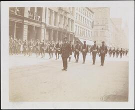 [Firemen in a parade.]